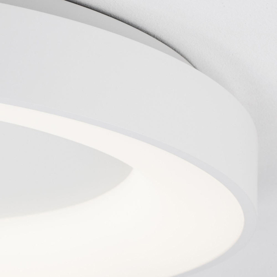 Plafoniera cerchio bianco 60cm rotonda led 50w 3000k dimmerabile