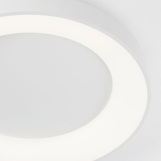 Plafoniera cerchio bianco 60cm rotonda led 50w 3000k dimmerabile