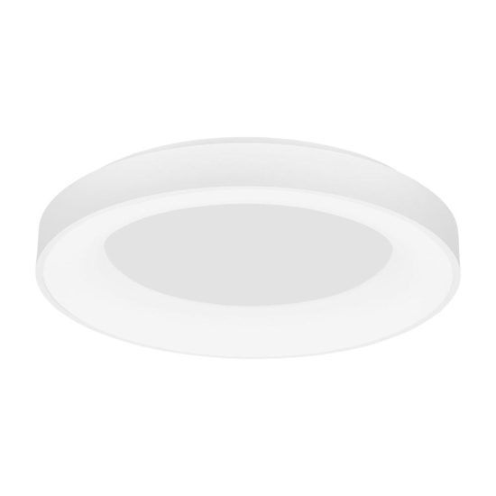 Plafoniera cerchio bianco 60cm rotonda led 50w 3000k dimmerabile