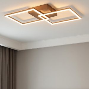 Plafoniera moderna orientabile led 20w 3000k colore rame