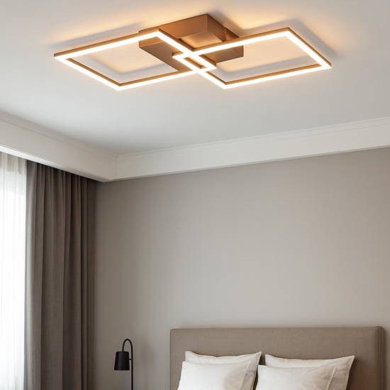 Plafoniera moderna orientabile led 3000k colore rame