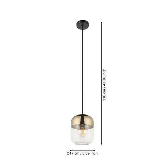 Maryvilla eglo lampada a sospensione per isola cucina design minimal