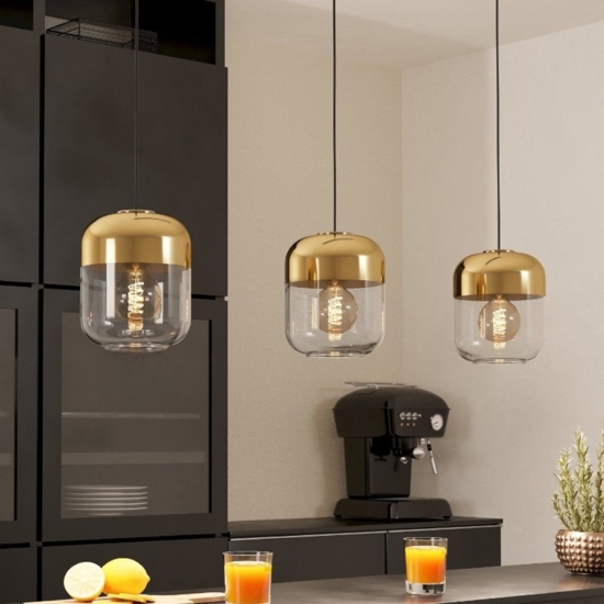 Maryvilla eglo lampadario da cucina moderna in vetro