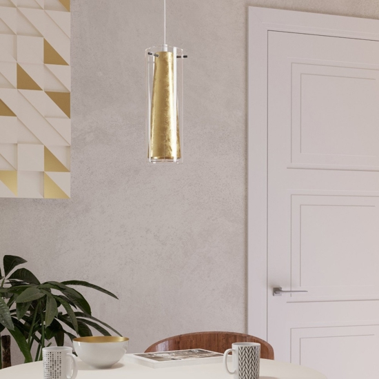 Pinto gold eglo lampada a sospensione per cucina design elegante