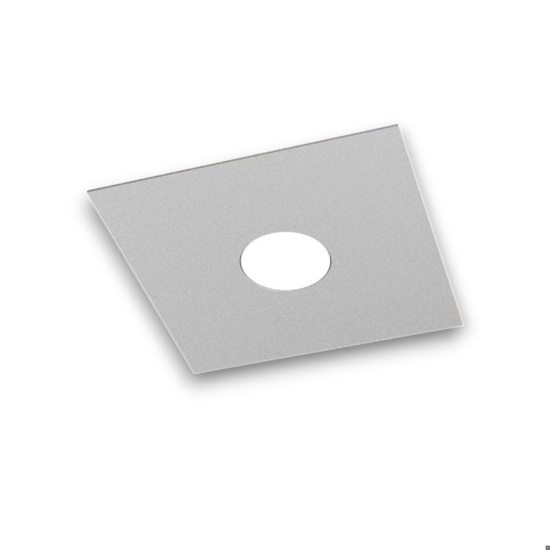 Plafoniera per cucina quadrata grigio moderna top light area