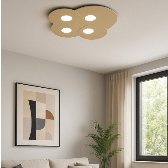 Plafoniera da cucina sabbia design moderna toplight cloud