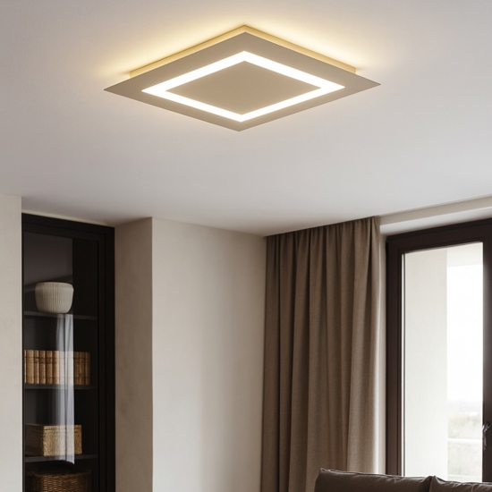 Carpet toplight plafoniera da cucina moderna sabbia design quadrata