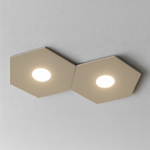 Toplight plafoniera moderna sabbia esagonale