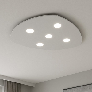 Plafoniera per soggiorno shape toplight grigio