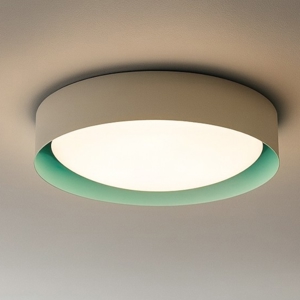Plafoniera crew 2 led 12w 3000k sabbia verde linea light
