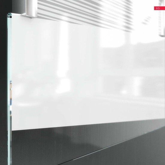 Plafoniera moderna per cucina vetro rettangolare serigrafato bianco toplight