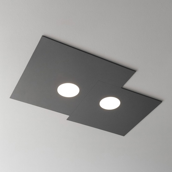 Top light plate plafoniera moderna antracite