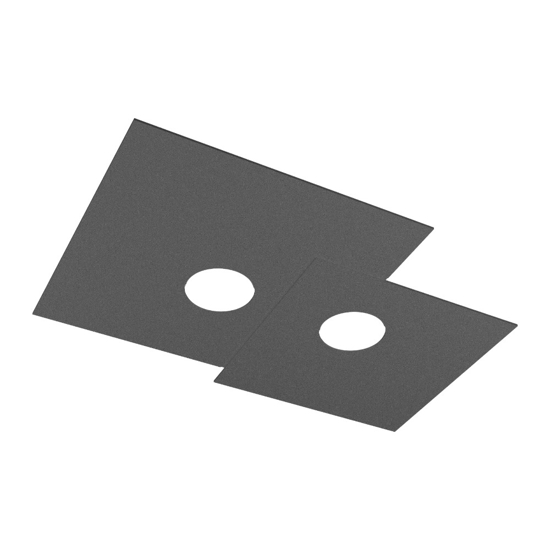 Top light plate plafoniera moderna antracite