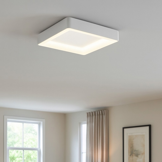 Plafoniera 80 led quadrata 80w 3000k 4000k vivida inner s