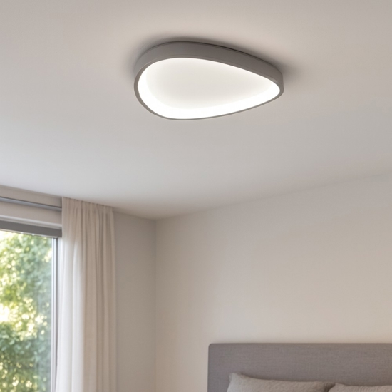 Plafoniera led 38w 3000k 4000k vivida lifering titanio