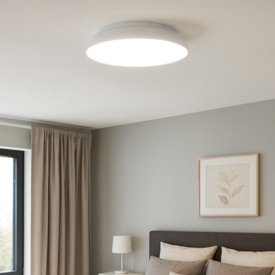 Plafoniera rotonda bianca led 20w 3000k 4000k dimmerabile vivida pinco