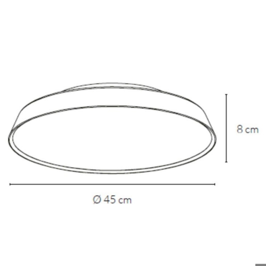 Plafoniera per cucina 40w 3000k 4000k bronzo rotonda dimmerabile pinco vivida