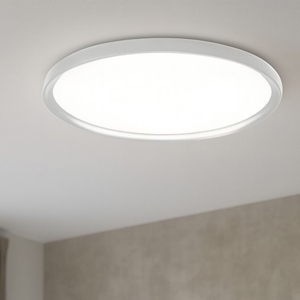 Plafoniera led 55w 3000k 4000k bianca rotonda 60cm vivida atena