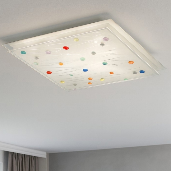 Ocean pl3 ideal lux plafoniera moderna 42cm decorazioni colorate per cameretta