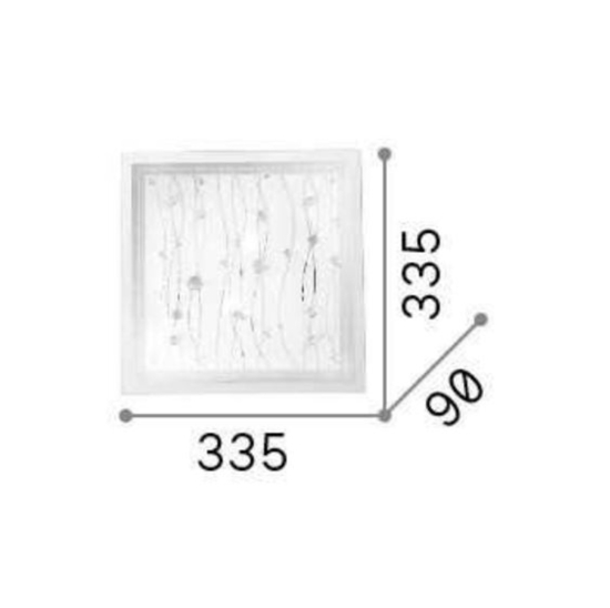Ocean pl3 ideal lux plafoniera moderna 42cm decorazioni colorate per cameretta