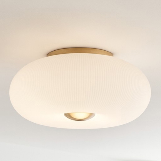 Ideal lux arizona pl5 plafoniera per soggiorno moderno vetro decorato in rilievo