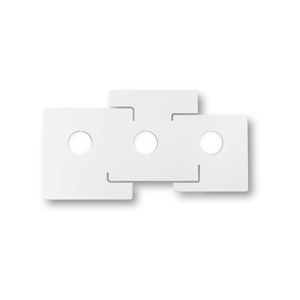 Totem pl3 ideal lux plafoniera moderna squadrata per cucina tre luci