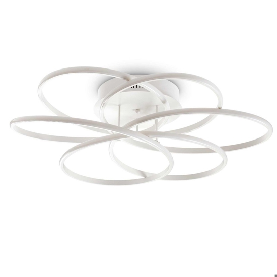Karol pl d76 plafoniera da soffitto ideal lux led 99w 4000k per salotto moderno