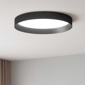 Plafoniera per cucina fly pl d35 ideal lux led 18w 3000k nera doppia luce