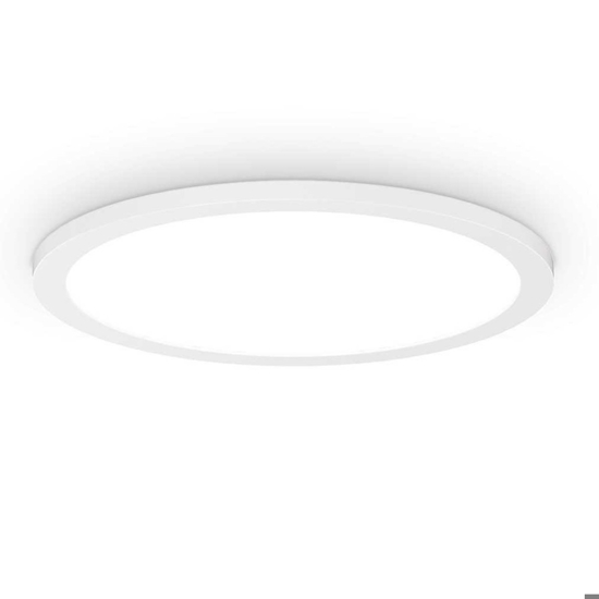 Fly slim ideal lux plafoniera led 3000k 18w bianca diametro 35cm