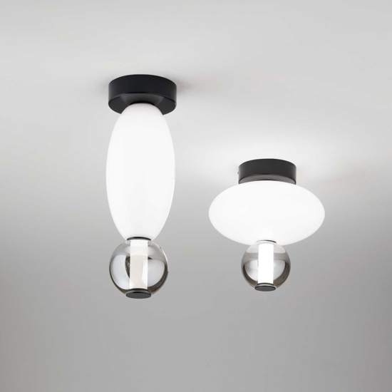 Ideal lux lumiere-2 pl plafoniera in vetro led 18w 3000k