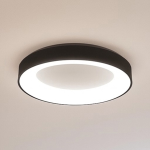Plafoniera moderna nera vivida inner-r 60 led 50w 3000k 4000k dimmerabole