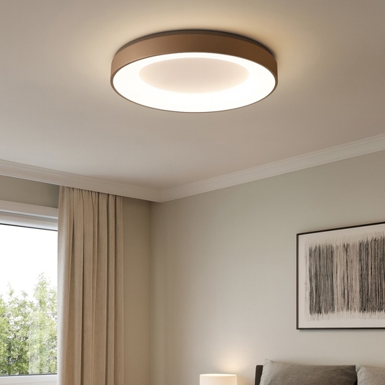 Plafoniera led 80w 3000k 4000k dimmerabile inner-r sabbia vivida