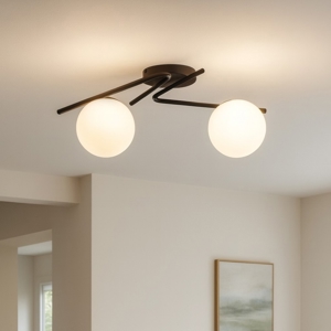 Plafoniera nera moderna top light holly