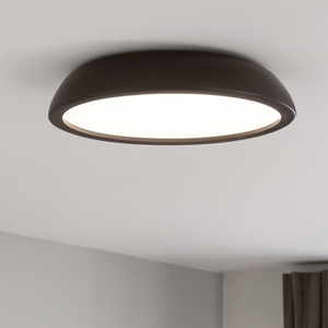 Isyluce plafoniera zenal marrone rotonda led 27w dimmerabile