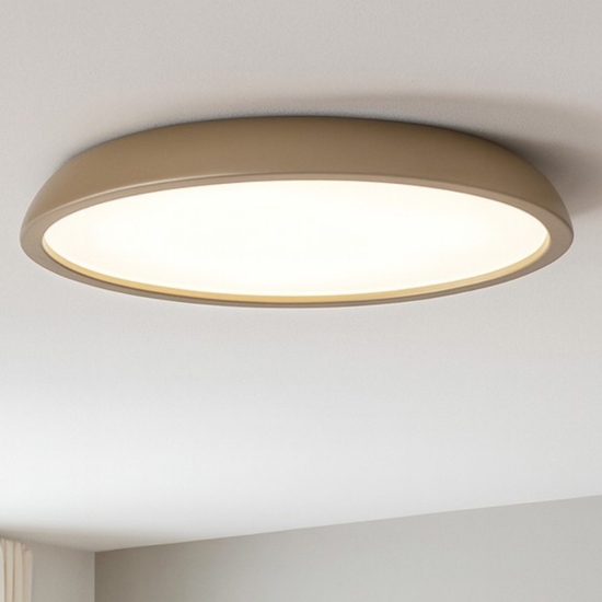 Isyluce plafoniera zenal sabbia rotonda led 55w 3000k 4000k dimmerabile