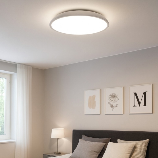 Isyluce grande plafoniera bianca zenal led 108w 3000k 4000k dimmerabile