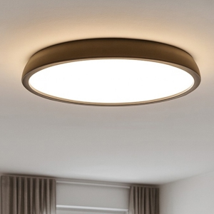 Isyluce plafoniera zenal marrone led 108w dimmerabile rotonda