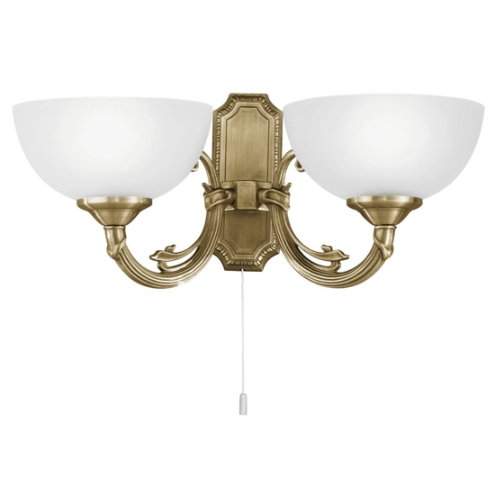 Savoy eglo applique da parete stile classico 2 luci