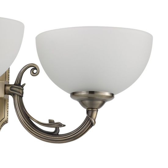Savoy eglo applique da parete stile classico 2 luci