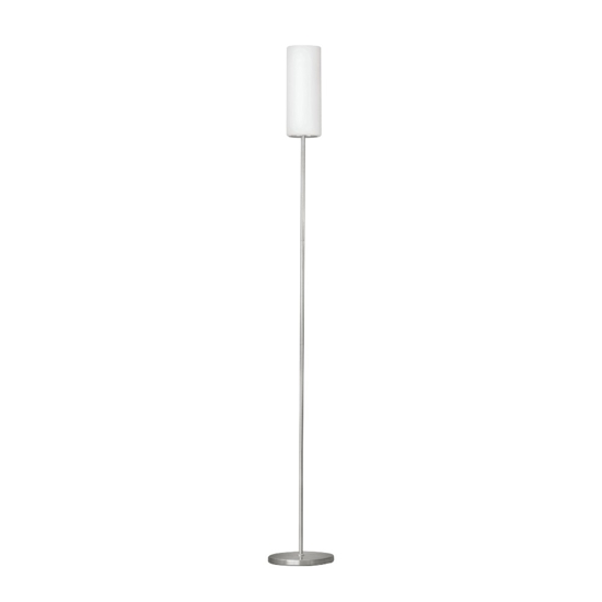 Troy 3 eglo piantana in vetro bianco moderna