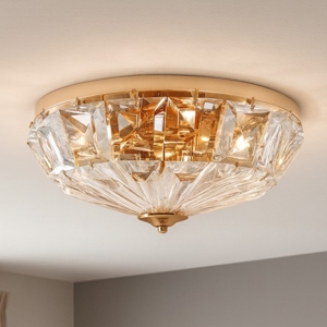 Maytoni facet plafoniera moderna circolare in vetro