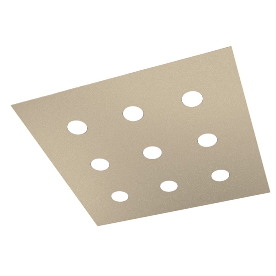 Plafoniera led sabbia toplight design moderna