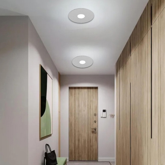 Plafoniera moderna rotonda grigio top light cloud