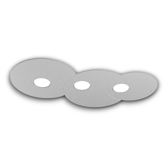 Plafoniera da cucina design moderna grigio toplight cloud