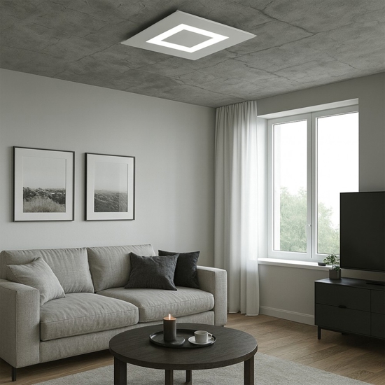 Toplight carpet plafoniera bianco design moderna