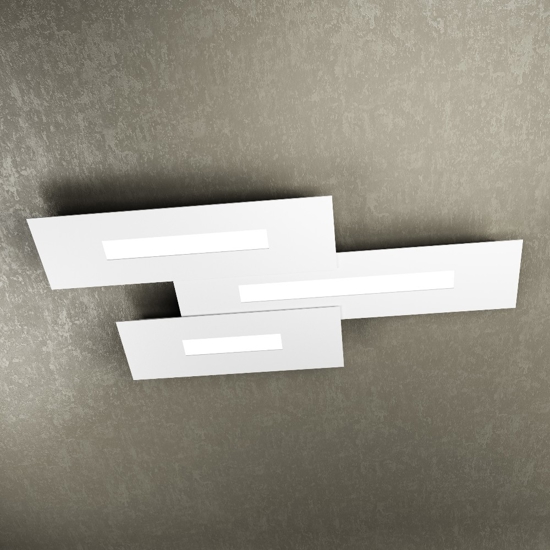 Top light wally plafoniera bianco design moderna