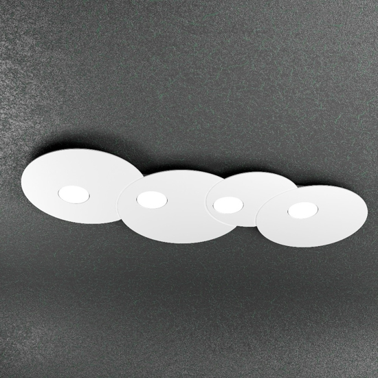 Toplight cloud plafoniera bianca design moderna
