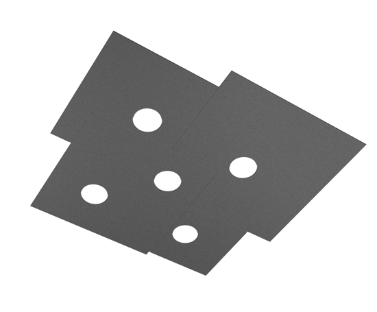 Plafoniera per cucina moderna toplight plate antracite