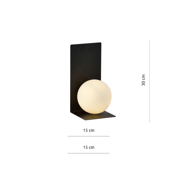 Applique da comodino moderna nera per camera da letto fp