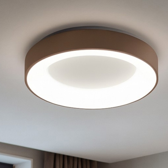 Plafoniera moderna rotonda sabbia 40w 3000k 4000k dimmerabile vivida inner-r